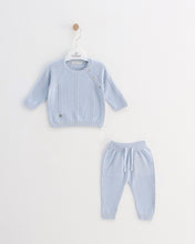 Cargar imagen en el visor de la galería, 8352-9W Conjunto Pantalón Punto Niño Beige
