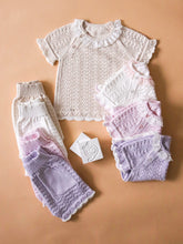 Cargar imagen en el visor de la galería, 8321 Conjunto Bebé Niña Short (Pack de 4)