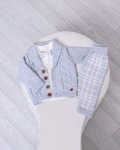 Load image into Gallery viewer, 9570-I Boys Ivory Knitted Trousers 3 Pieces Set (Pack 4)