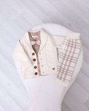 Charger l'image dans la galerie, 9570-BB Boys Baby Blue Knitted Trousers 3 Pieces Set