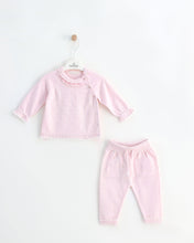 Load image into Gallery viewer, 8466-W Girls Beige Knitted Trousers Set (Pack of 4)