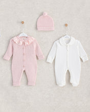 Cargar imagen en el visor de la galería, 9326 Baby Girls Romper Set with body vest and Hat (Pack of 4)