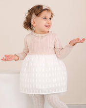 Cargar imagen en el visor de la galería, 5337 Knitted dress with Bell skirt with bonnet