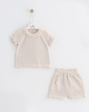 Cargar imagen en el visor de la galería, 8473 Baby Girls Beige Short Set (Pack of 4)