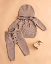 Cargar imagen en el visor de la galería, 9560 Boys Beige Knitted trousers Set