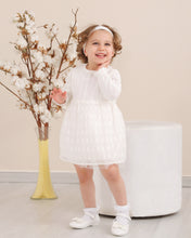 Cargar imagen en el visor de la galería, 5337 Knitted dress with Bell skirt with bonnet