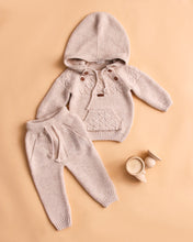 Cargar imagen en el visor de la galería, 9560 Boys Beige Knitted trousers Set