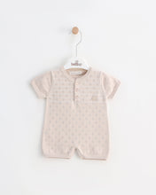 Charger l'image dans la galerie, 7385 Boys White with Beige Romper (Pack of 4)