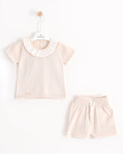 Cargar imagen en el visor de la galería, 8480 Baby Girls Beige Short Set (Pack of 4)