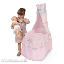 Charger l'image dans la galerie, 51075 Dolls Crib/Cradle with Canopy Sophie Collection