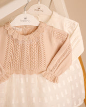 Cargar imagen en el visor de la galería, 5337 Knitted dress with Bell skirt with bonnet