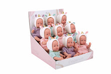 Cargar imagen en el visor de la galería, 60813 . Indy weighted dolls (9 units) in display case (Weighted Baby)