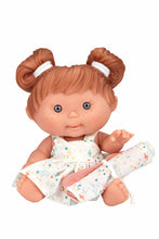 Cargar imagen en el visor de la galería, 60852. 26 cm Cocolín Beach Elegance dolls (9 units) in display case