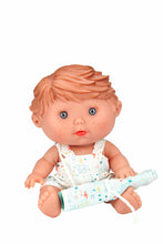 Cargar imagen en el visor de la galería, 60852. 26 cm Cocolín Beach Elegance dolls (9 units) in display case