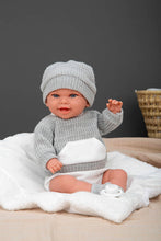 Cargar imagen en el visor de la galería, 60875 Babyto Grey Elegance Doll (WEIGHTED DOLL)