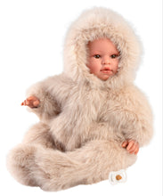 Load image into Gallery viewer, 74504 Leo Crying Baby Doll Teddy Bear Suit