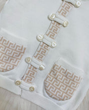 Cargar imagen en el visor de la galería, 8352-9W Conjunto Pantalón Punto Niño Beige