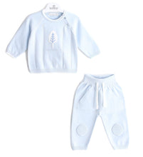 Cargar imagen en el visor de la galería, 8391-B Conjunto Niño Punto Azul Bebé