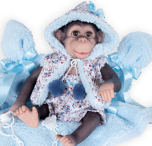 Load image into Gallery viewer, 36502 Kuko Reborn Monkey in Blue Outfit