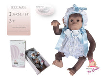 Load image into Gallery viewer, 36301 Gordo SILICON Monkey Pale Blue Romper