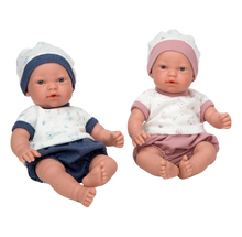 Cargar imagen en el visor de la galería, 60696. Indy weighted dolls (9 units) in display case (Weighted Baby)