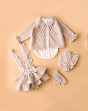 Cargar imagen en el visor de la galería, 9562-B Girls Beige Winter Outfit 5 Pieces Set (Pack 4)