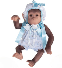 Load image into Gallery viewer, 36301 Gordo SILICON Monkey Pale Blue Romper