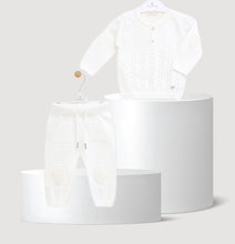 Cargar imagen en el visor de la galería, 8388-W Conjunto Niño Punto Blanco