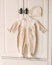 Load image into Gallery viewer, 10725-White with Pink Knitted & Cotton Babygrow (Pack4)