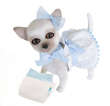 Charger l'image dans la galerie, 22301 Milo Reborn Chihuahua Polka Dot Blue Outfit