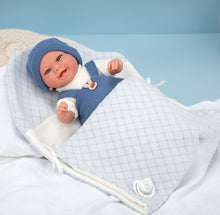 Cargar imagen en el visor de la galería, 60900 Blue Babyo Elegance Doll (WEIGHTED DOLL)