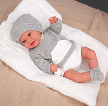 Cargar imagen en el visor de la galería, 60875 Babyto Grey Elegance Doll (WEIGHTED DOLL)