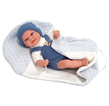 Cargar imagen en el visor de la galería, 60900 Blue Babyo Elegance Doll (WEIGHTED DOLL)