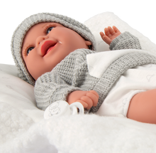 Cargar imagen en el visor de la galería, 60875 Babyto Grey Elegance Doll (WEIGHTED DOLL)