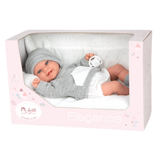Cargar imagen en el visor de la galería, 60875 Babyto Grey Elegance Doll (WEIGHTED DOLL)