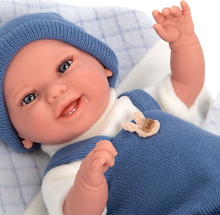 Cargar imagen en el visor de la galería, 60900 Blue Babyo Elegance Doll (WEIGHTED DOLL)