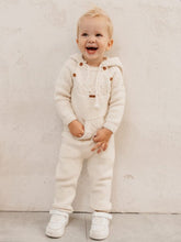 Cargar imagen en el visor de la galería, 9560 Boys Beige Knitted trousers Set
