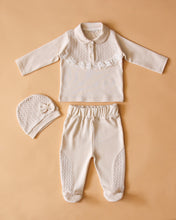 Load image into Gallery viewer, 12402 Beige Newborn Babygrow 3 pcs (Pack of 4)