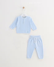 Load image into Gallery viewer, 8450- B Baby Blue with whte trim Trousers Set (Pack 4)
