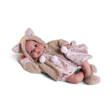 Load image into Gallery viewer, 33362 Newborn Luca with sheepskin jacket
