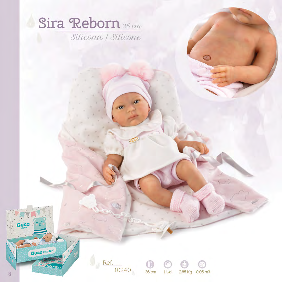 10240 SIRA 36 cm Silicone Reborn