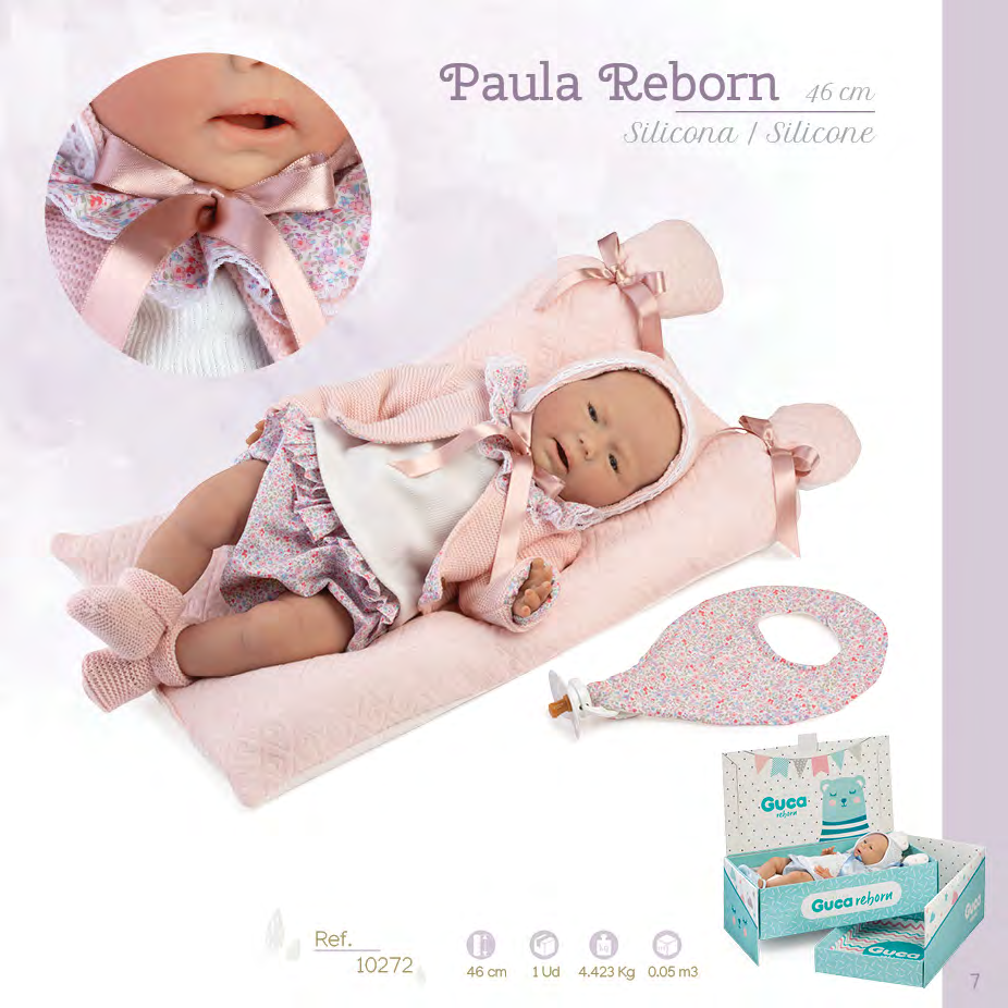 10272 PAULA  46 cm Silicone Reborn