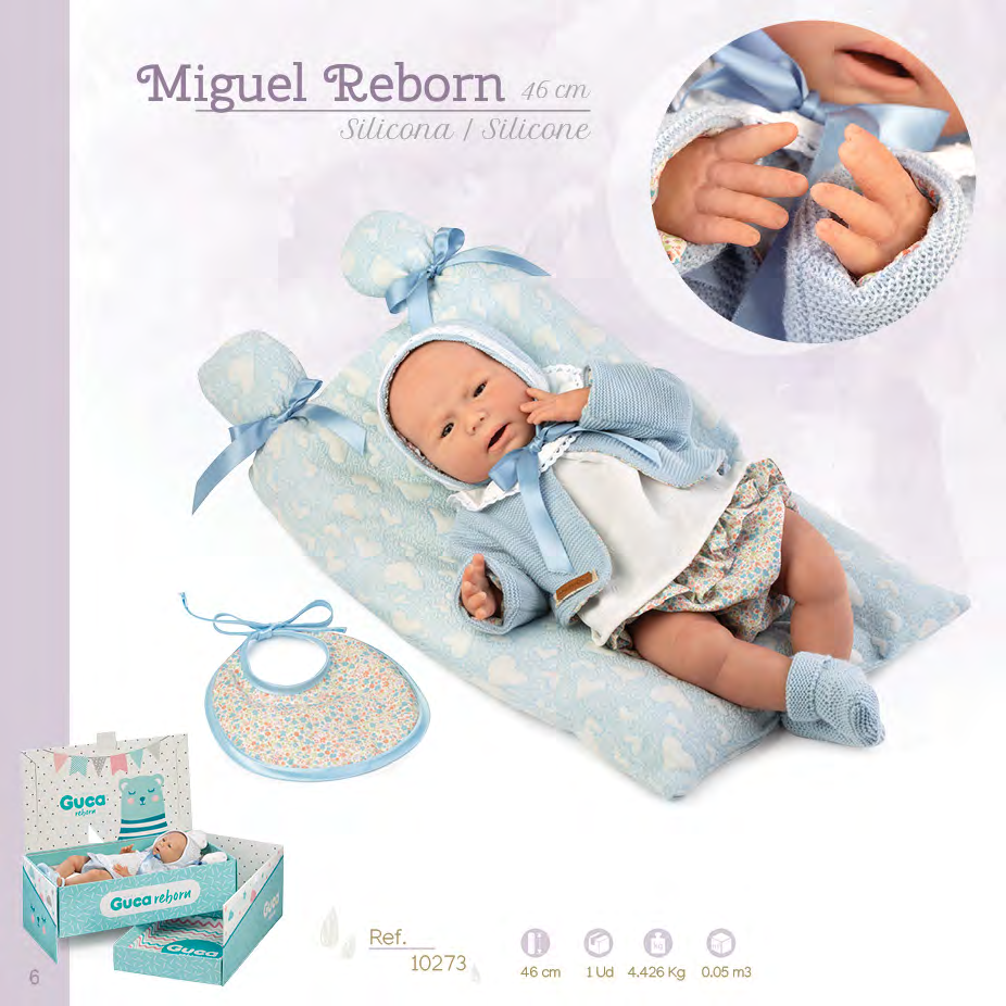 10273 MIGUEL 46 cm Silicone Reborn