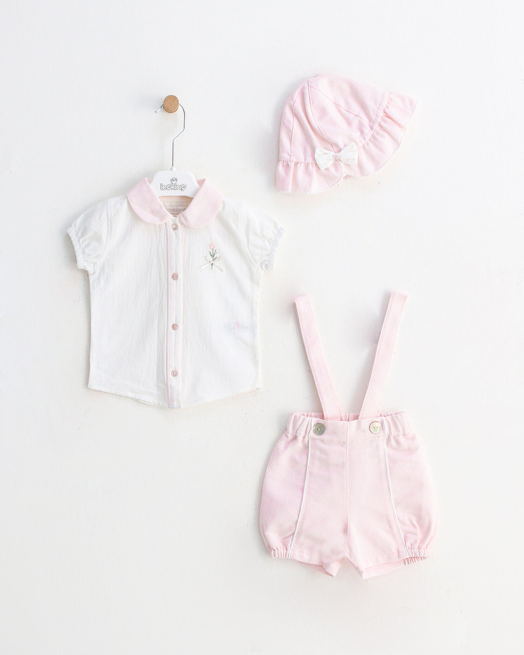 11827 Baby Girls Pink Short Set