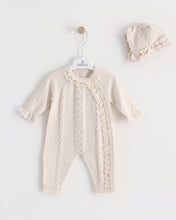 Load image into Gallery viewer, 7387 Girls Beige Knitted Romper  (Pack 4)
