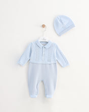 Charger l&#39;image dans la galerie, 10729-G Baby Boy Grey  Knitted &amp; Cotton Babygrow (Pack4)
