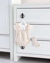 Load image into Gallery viewer, 7407 Beige Baby Girls Romper (Pack 4)
