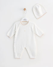 Cargar imagen en el visor de la galería, 7391 Baby Boy White  Knitted Romper (Pack4)
