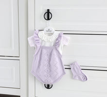 Load image into Gallery viewer, 7407 Lilac Baby Girls Romper (Pack 4)
