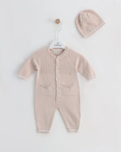 Cargar imagen en el visor de la galería, 7390 Boys Pale Grey Knitted Romper (Pack4)
